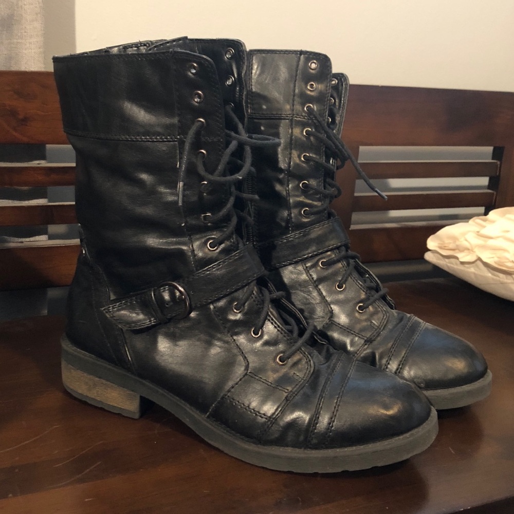 Black Combat Boots